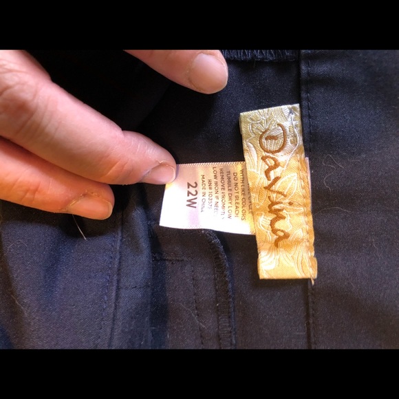 Davina Navy bootcut work pants - Picture 2 of 3